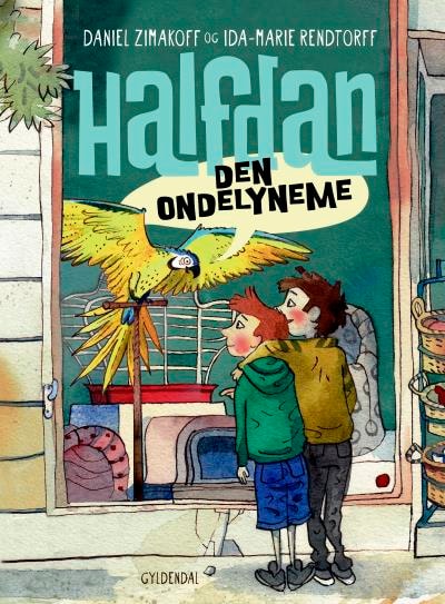 Halfdan 1 - Den ondelyneme – omslag til lydbogen af Daniel Zimakoff, Ida-Marie Rendtorff