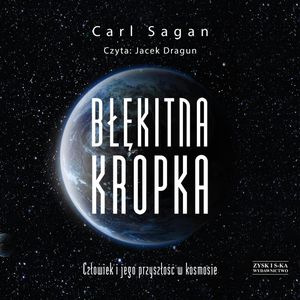 Błękitna kropka – okładka audiobooka, autor Carl Sagan