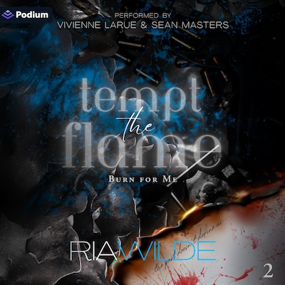 Tempt the Flame – omslag til lydbogen af Ria Wilde