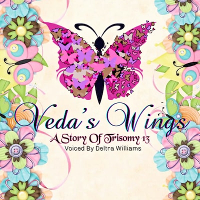 Veda's Wings – omslag van het luisterboek van Deltra Williams