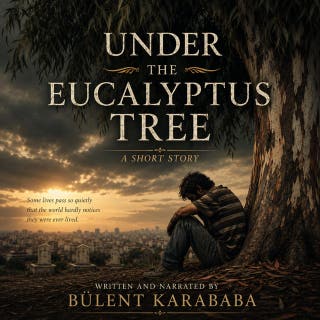 Under the Eucalyptus Tree – omslag till ljudboken av Bülent Karababa