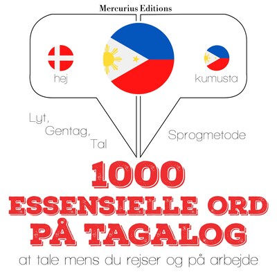 1000 essentielle ord i Tagalog – omslag til lydbogen af JM Gardner