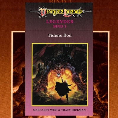 DragonLance Legender #3: Tidens flod – omslag til lydbogen af Margaret Weis, Tracy Hickman
