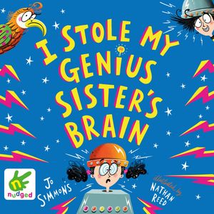 I Stole My Genius Sister's Brain – okładka audiobooka, autor Jo Simmons