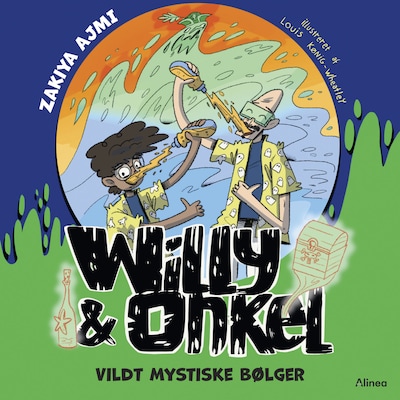 Willy og Onkel, Vildt mystiske bølger, Blå Læseklub – omslag til lydbogen af Zakiya Ajmi