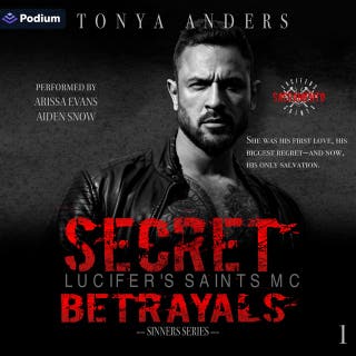 Secret Betrayals: Lucifer's Saints MC LSMC Sacramento Chapter, Book 1 – omslag till ljudboken av Tonya Anders