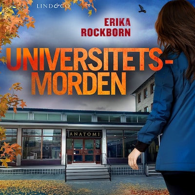 Universitetsmorden – omslag till ljudboken av Erika Rockborn