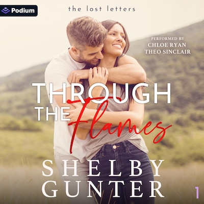 Through the Flames – omslag til lydbogen af Shelby Gunter