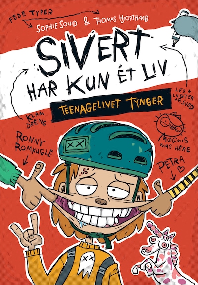 Sivert har kun ét liv: Teenagelivet tynger – omslag til lydbogen af Sophie Souid