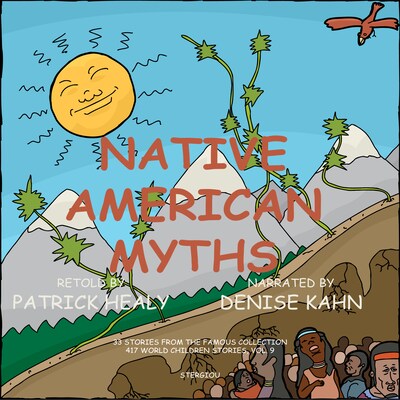 Native American Myths – omslag till ljudboken av Patrick Healy