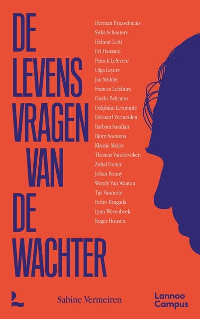 De levensvragen van De Wachter – omslag van het luisterboek van Sabine Vermeiren