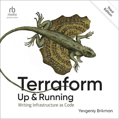 Terraform: Up and Running – omslag til lydbogen af Yevgeniy Brikman