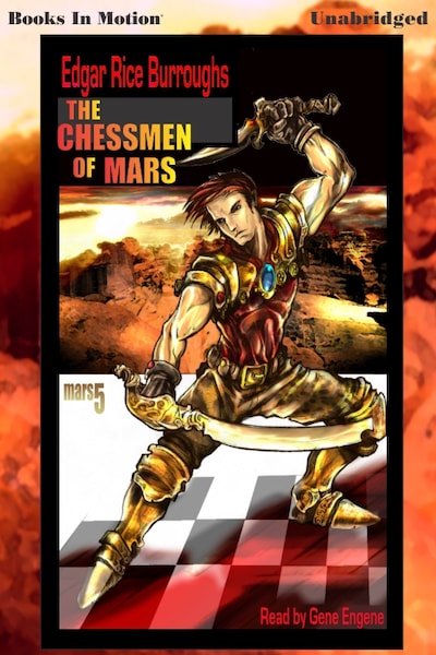 Chessmen of Mars, The – omslag til lydbogen af Edgar Rice Burroughs