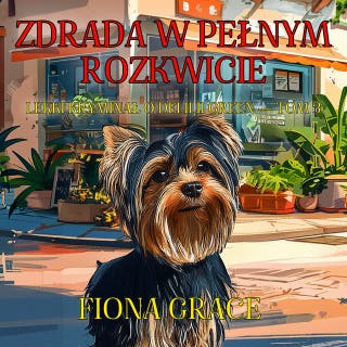 Zdrada w pełnym rozkwicie (Lekki kryminał o Delilii Green — Tom 3) – okładka audiobooka, autor Fiona Grace