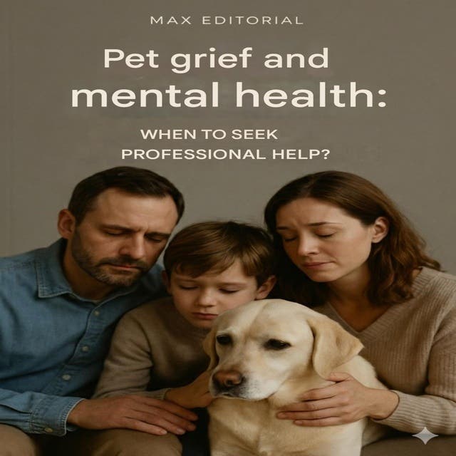 Pet Grief and Mental Health: When to Seek Professional Help – omslag til lydbogen af Max Editorial
