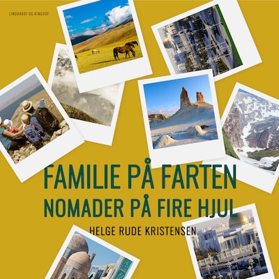Familie på farten. Nomader på fire hjul – omslag til lydbogen af Helge Rude Kristensen
