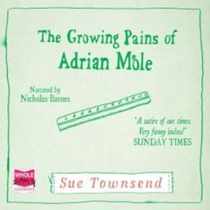 The Growing Pains of Adrian Mole – okładka audiobooka, autor Sue Townsend