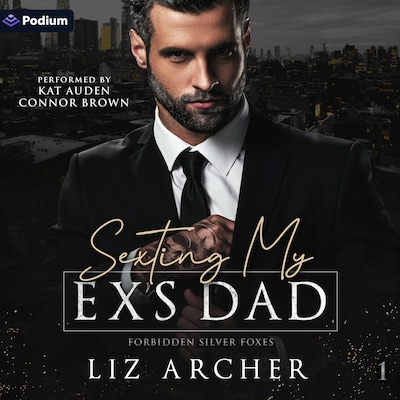 Sexting My Ex's Dad – omslag til lydbogen af Liz Archer