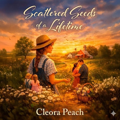 Scattered Seeds of a Lifetime – omslag til lydbogen af Cleora Peach