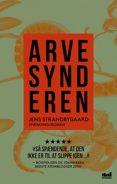 Arvesynderen – omslag til lydbogen af Jens Strandbygaard