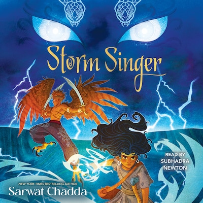 Storm Singer – omslag til lydbogen af Sarwat Chadda