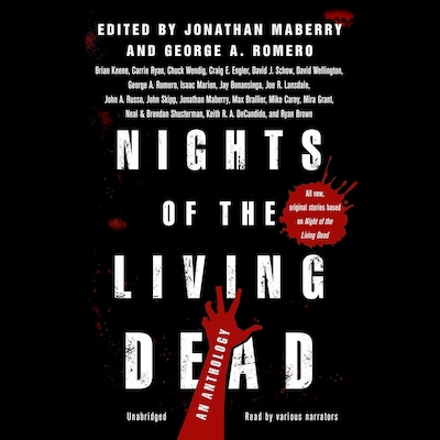 Nights of the Living Dead – omslag til lydbogen af Jonathan Maberry, George A. Romero, Joe R. Lansdale
