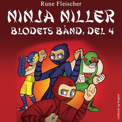 Ninja Niller - Blodets Bånd: Del 4 – omslag til lydbogen af Rune Fleischer