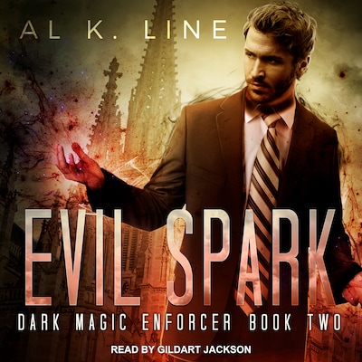 Evil Spark – omslag til lydbogen af Al K. Line