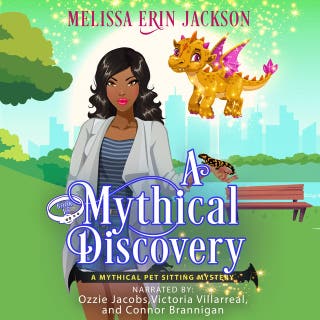 A Mythical Discovery – omslag till ljudboken av Melissa Erin Jackson