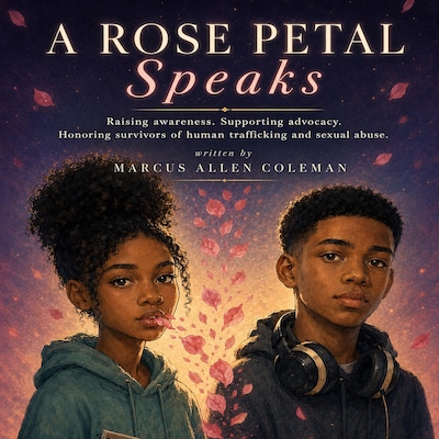 A Rose Petal Speaks – omslag till ljudboken av Marcus Allen Coleman