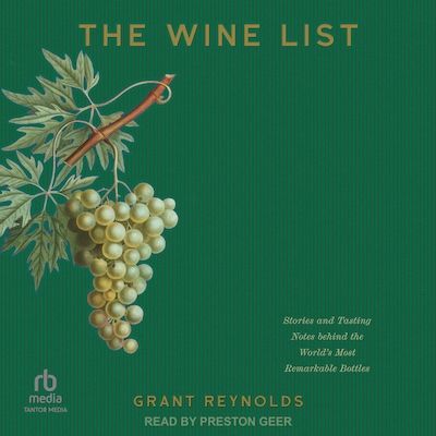 The Wine List – omslag til lydbogen af Grant Reynolds