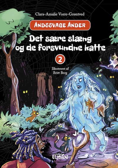 Det sære slæng og de forsvundne katte – omslag til lydbogen af Clara-Amalie Vorre-Grøntved