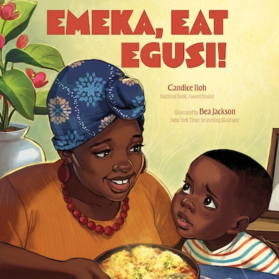 Emeka, Eat Egusi! – omslag til lydbogen af Candice Iloh
