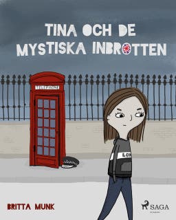 Tina och de mystiska inbrotten – omslag till ljudboken av Britta Munk