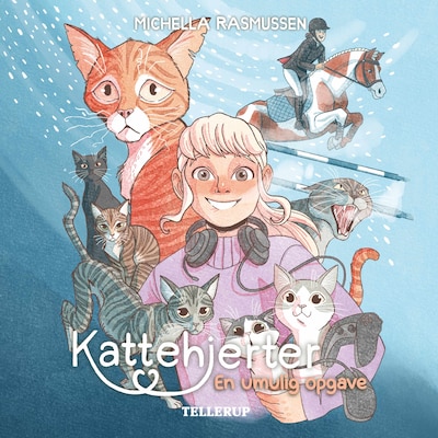 Kattehjerter #4: En umulig opgave – omslag til lydbogen af Michella Rasmussen