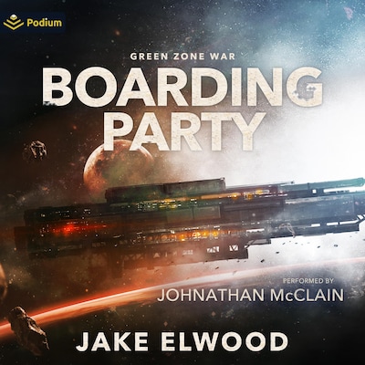 Boarding Party – omslag til lydbogen af Jake Elwood