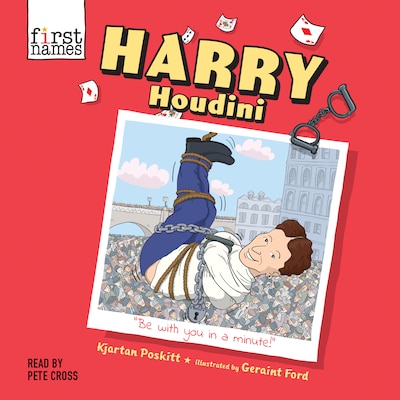 Harry Houdini – omslag til lydbogen af Kjartan Poskitt