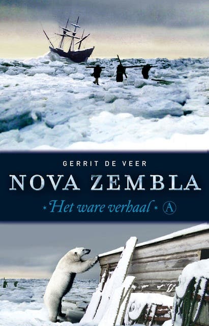 Nova Zembla: vertelling van de derde zeiltocht om de noord en de overwintering in het Behouden Huis – omslag van het luisterboek van Gerrit de Veer