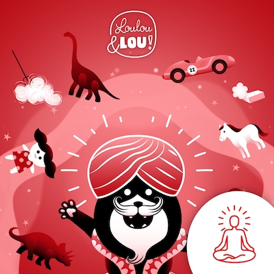 Pop Goes to Sleep - Visualization – omslag til lydbogen af Loulou en Lou