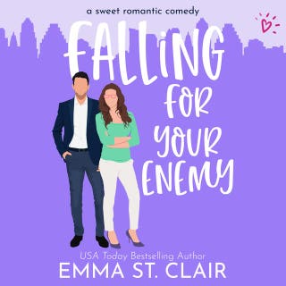 Falling for Your Enemy – omslag till ljudboken av Emma St. Clair
