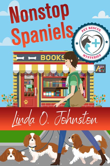 Nonstop Spaniels – omslag til lydbogen af Linda O Johnston