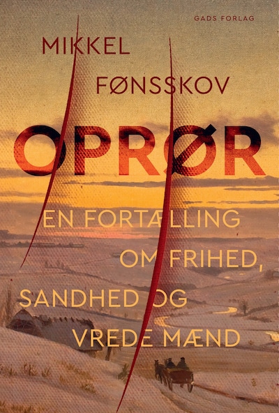 Oprør – omslag til lydbogen af Mikkel Fønsskov