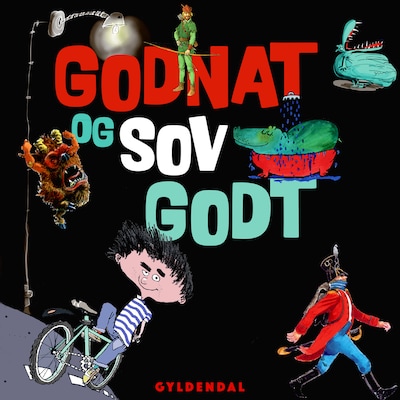 Godnat og sov godt – omslag til lydbogen af Kim Fupz Aakeson, Ole Lund Kirkegaard, H. C. Andersen