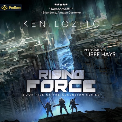 Rising Force – omslag til lydbogen af Ken Lozito