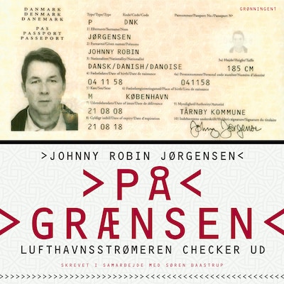 På grænsen – omslag til lydbogen af Søren Baastrup, Johnny Robin Jørgensen