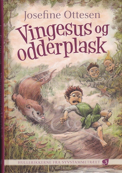 Vingesus og Odderplask – omslag til lydbogen af Josefine Ottesen