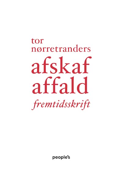 Afskaf affald – omslag til lydbogen af Tor Nørretranders