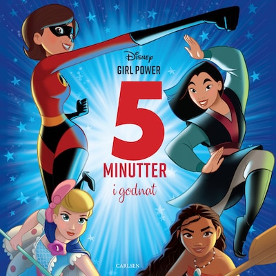 Fem minutter i godnat - Disney Girlpower – omslag til lydbogen af Disney