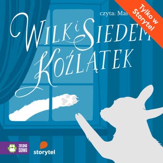 Wilk i siedem koźlątek – okładka audiobooka, autor Marzena Kwietniewska-Talarczyk