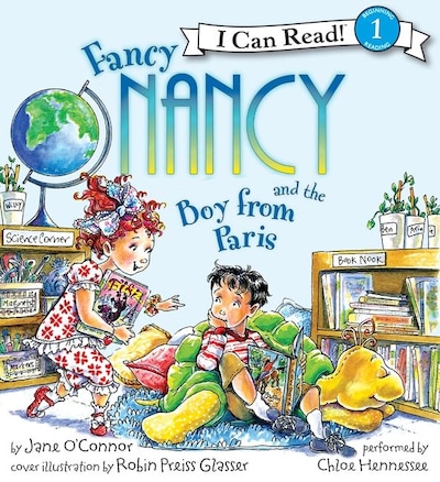 Fancy Nancy and the Boy from Paris – omslag til lydbogen af Jane O'Connor